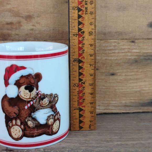 Vintage 10 oz  Mama and Baby Bear Christmas Mug by Colonial Candle of Cape Cod - Picture 9 of 9